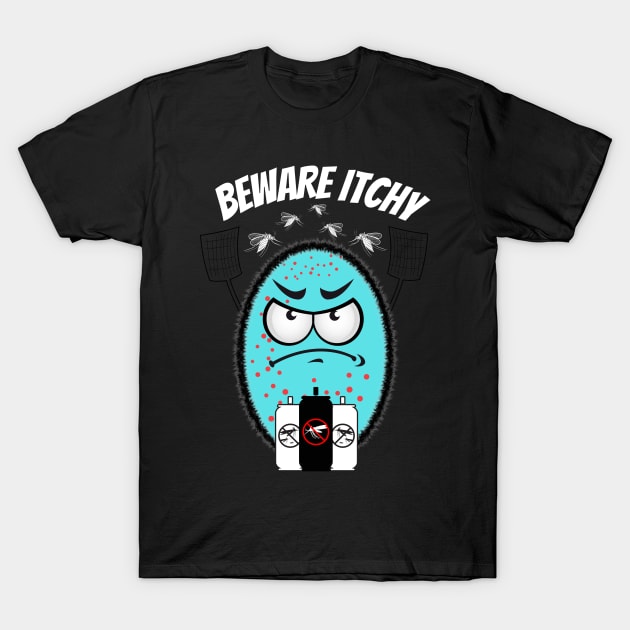 Mosquito net - Beware Itchy!! T-Shirt by Minii Savages 